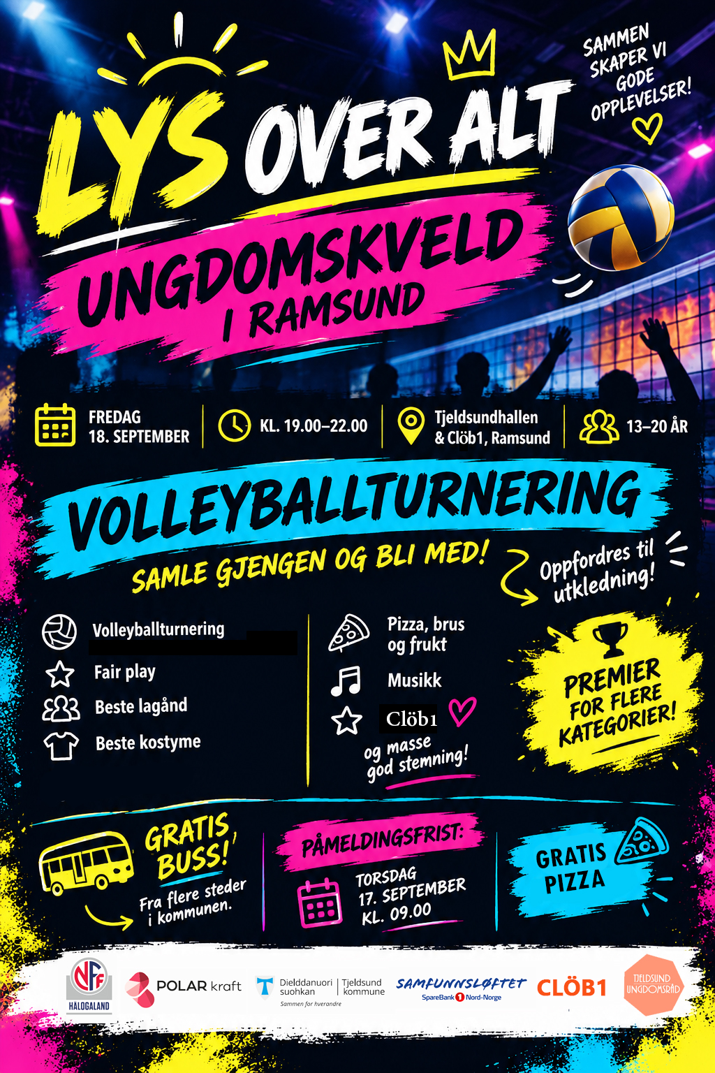 Plakat Lys over alt Ungdomskveld